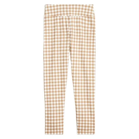 NWT J. Crew Factory Brown White Printed Cropped Everyday Leggings Size M - Picture 1 of 9